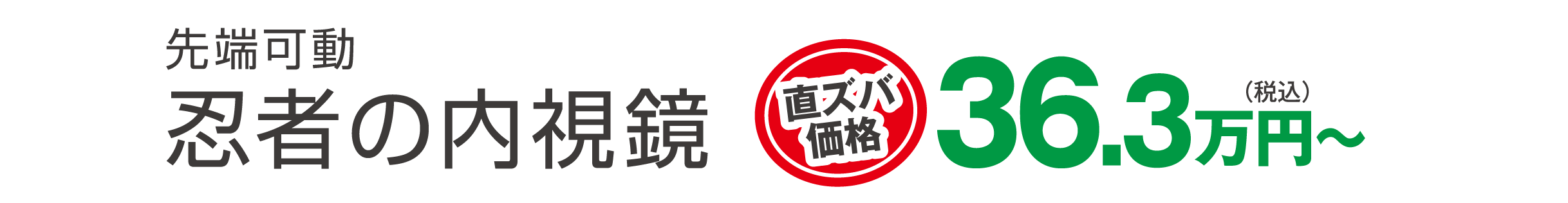 360°先端稼働　工業用内視鏡